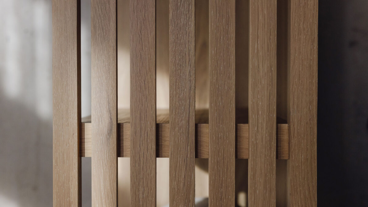 Modern Oak Open Wardrobe - Image 4
