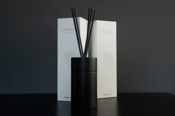 sophisticated and refillable dark wooden room-scent diffuser