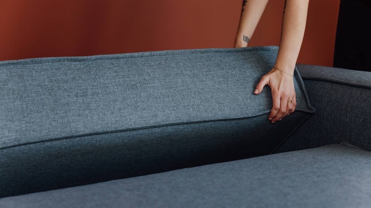Modern Sofa Bed with Seam Detail - Image 8