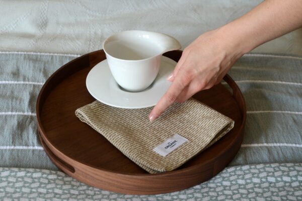 modern walnut tray