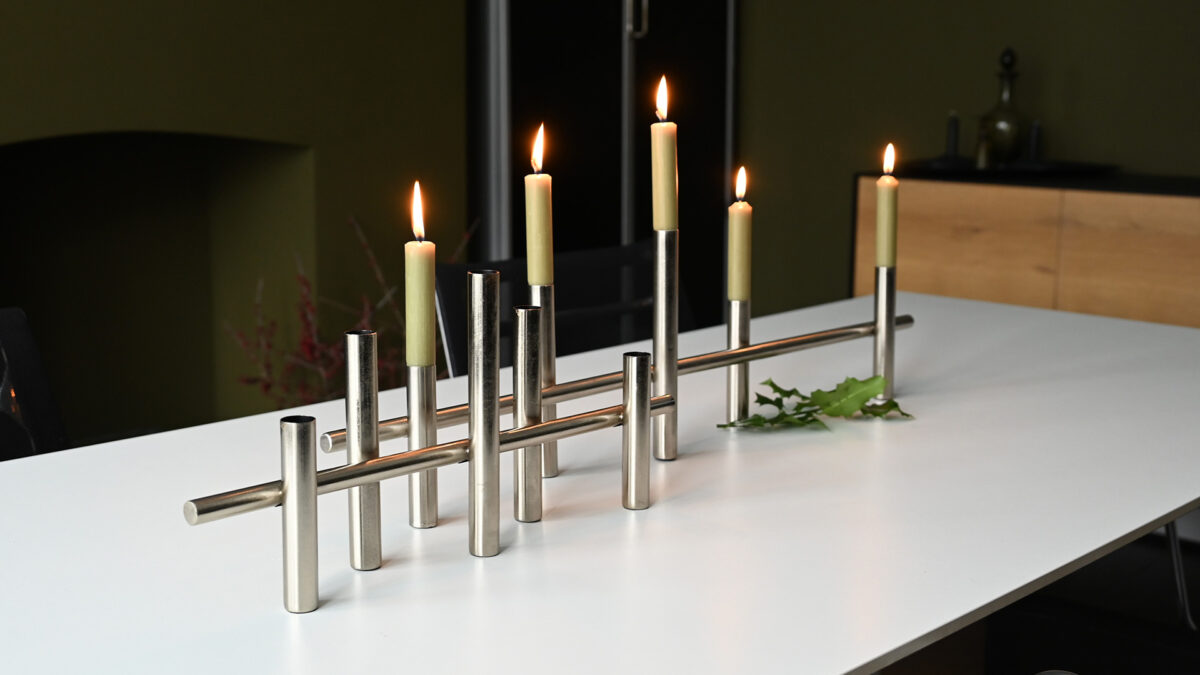 Large Metal Candleholders - 2 Sizes