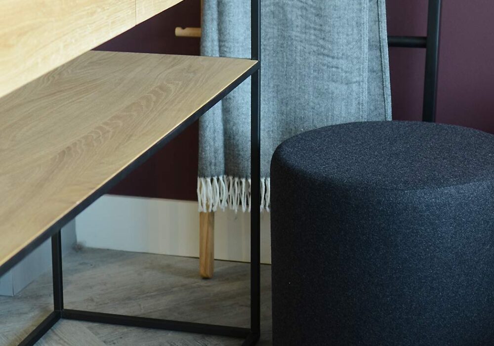 monolit console and shepherd stool