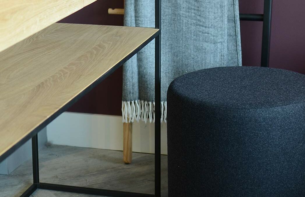 monolit console and shepherd stool