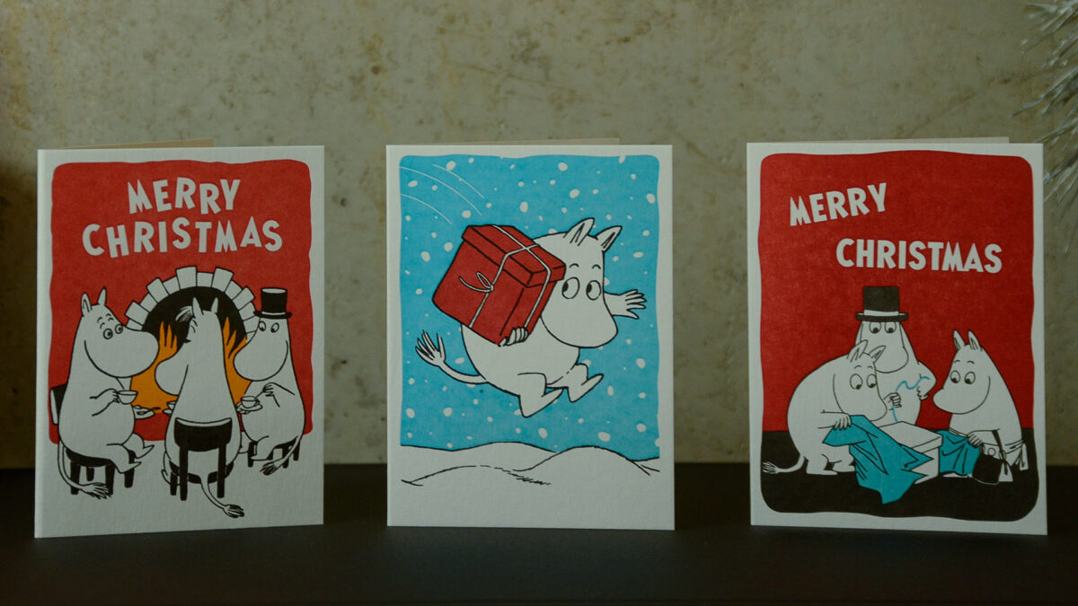 Moomins christmas cards set