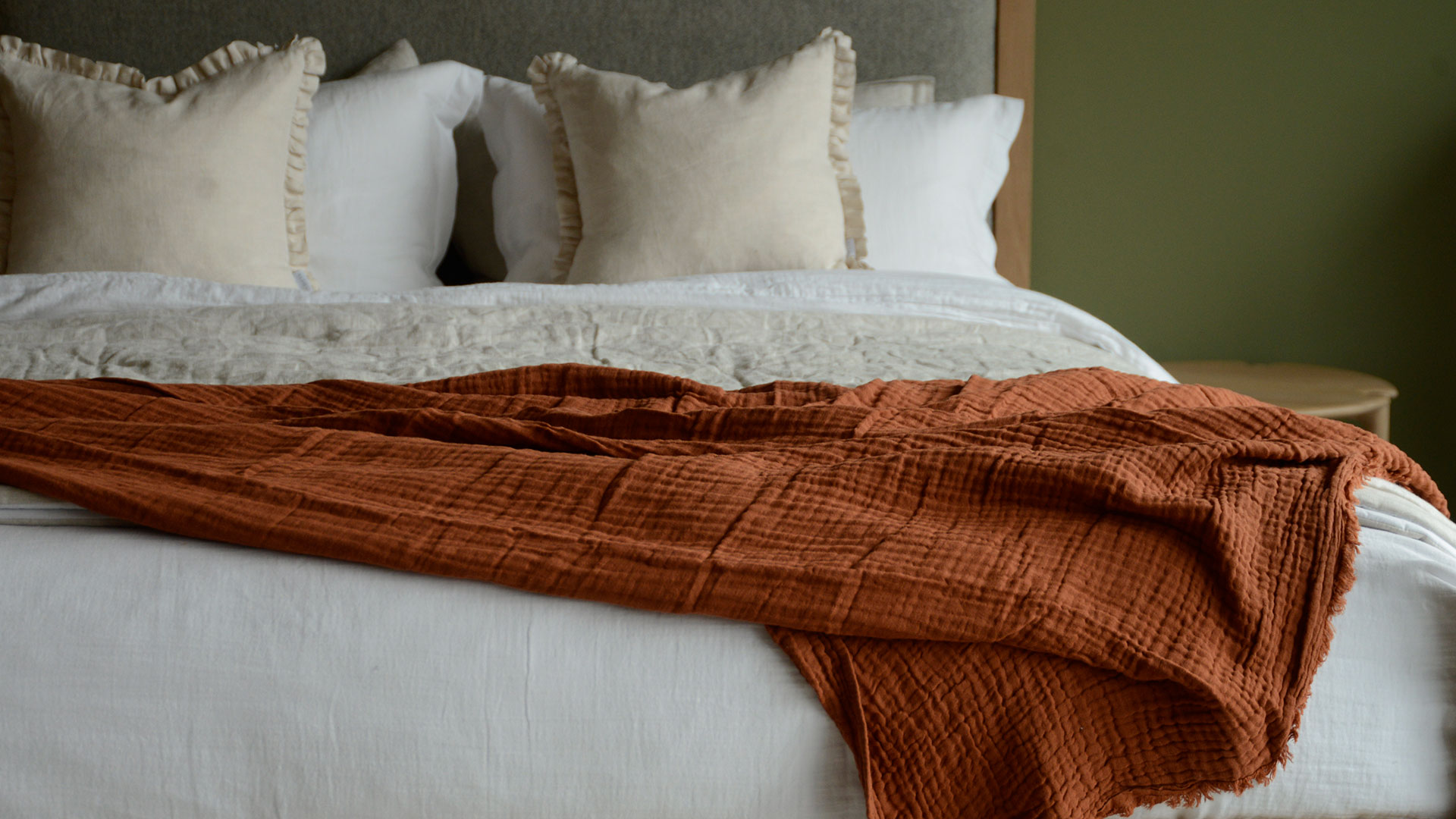 Cotton Muslin Throws Various Colours