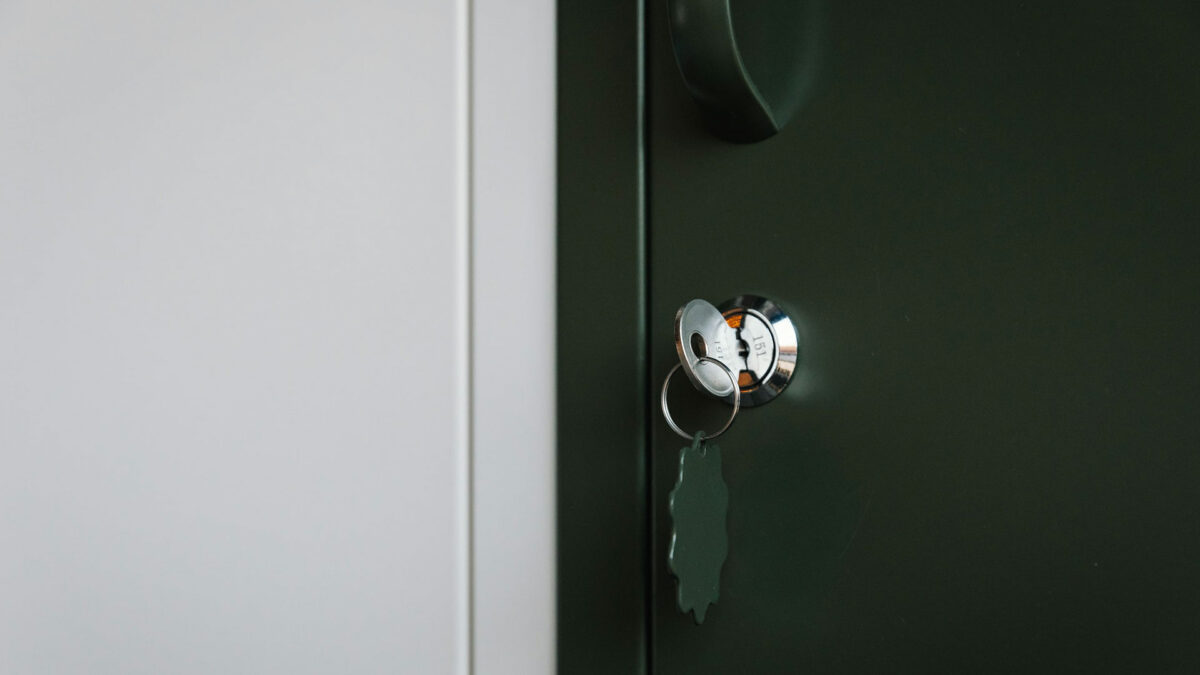 mustard lockers - door detail