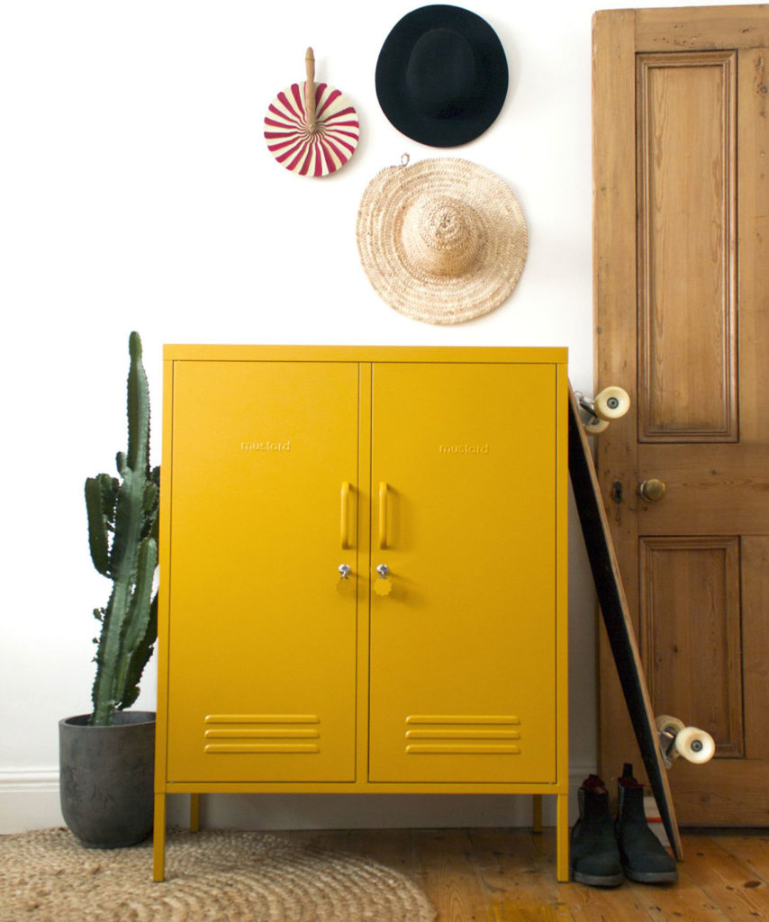 Mustard Midi Locker - large cupboard