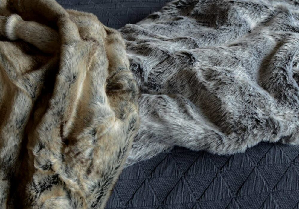 Faux Fur Throws Natural Look Natural Bed Company