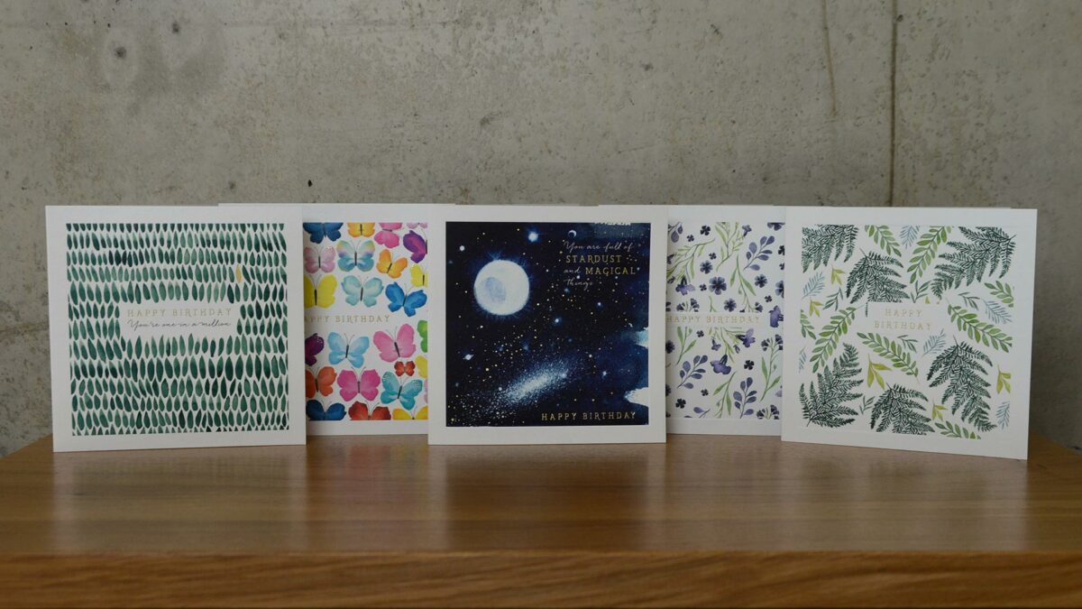 nature inspired birthday cards main view