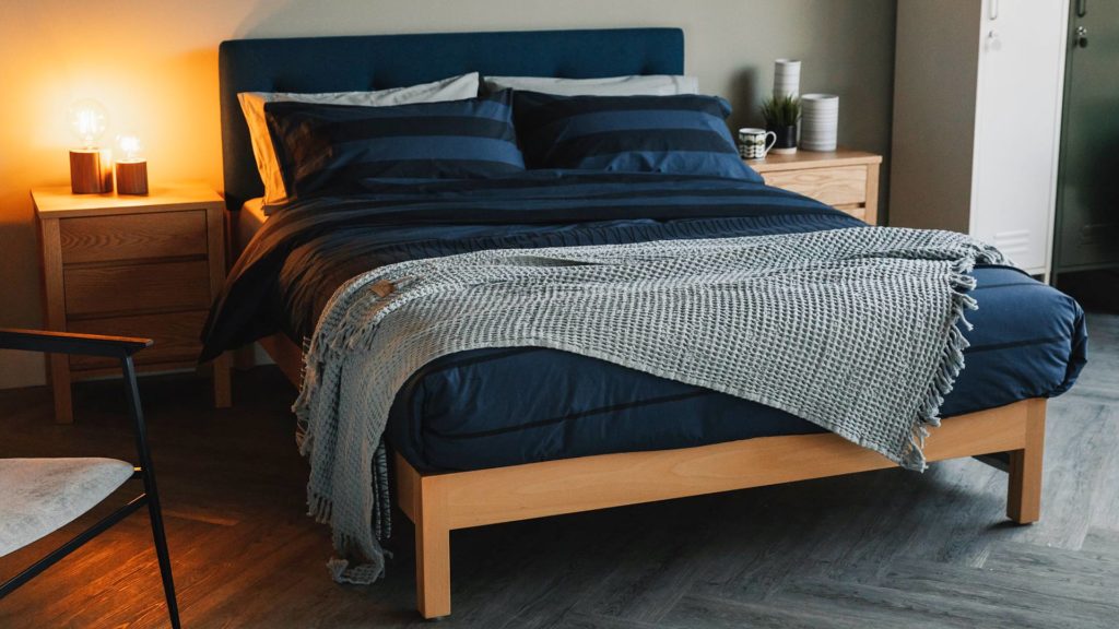 reversible duvet set - navy