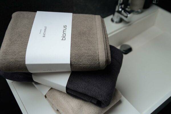 pure cotton bath mats in 3 colour options