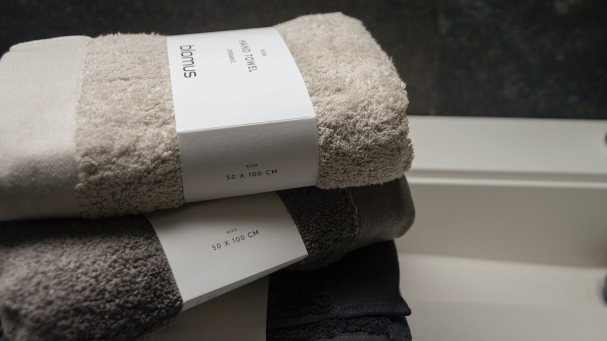 neutral organic cotton terry towels