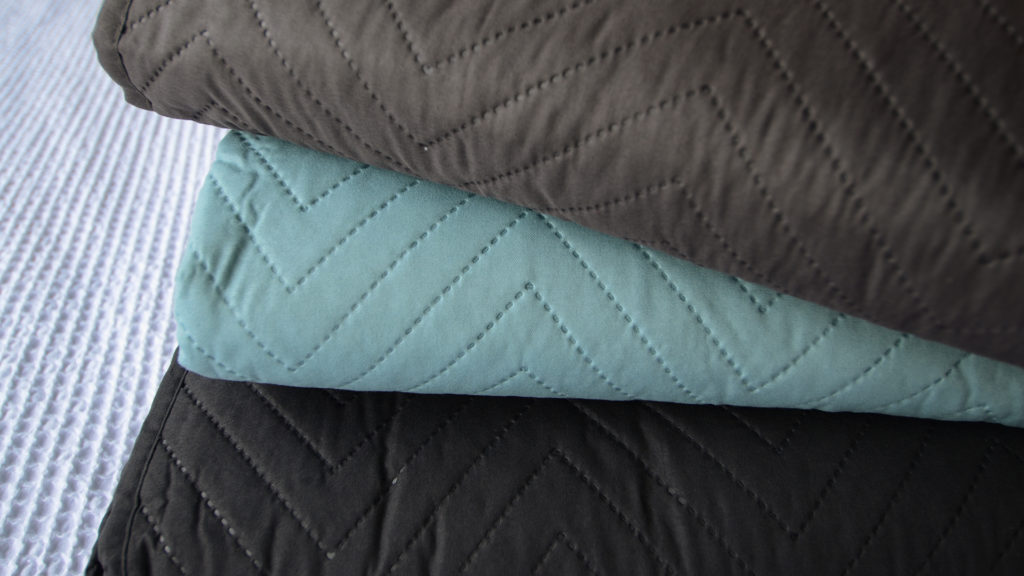 new chevron pattern bedspreads stack