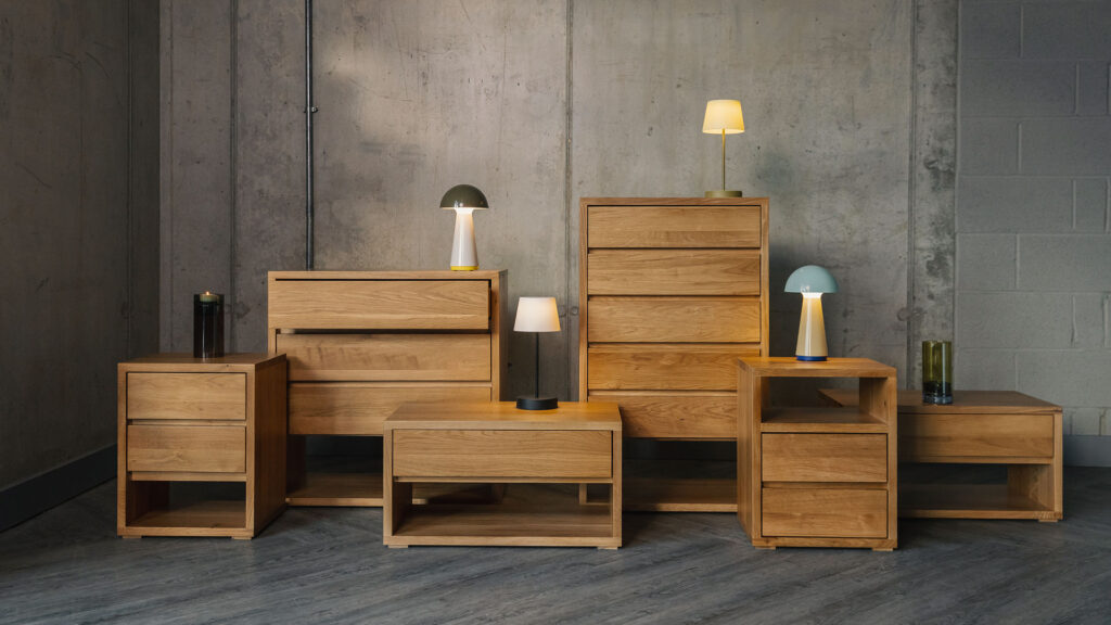 oak Cube drawers collection