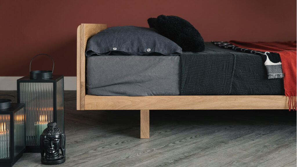 oak Kumo Japanese inspired bedroom