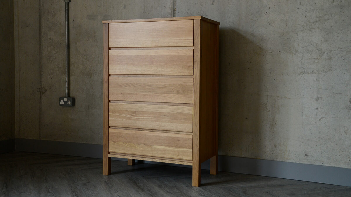 oak Shaker tallboy