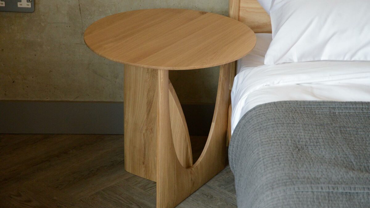 oak side table