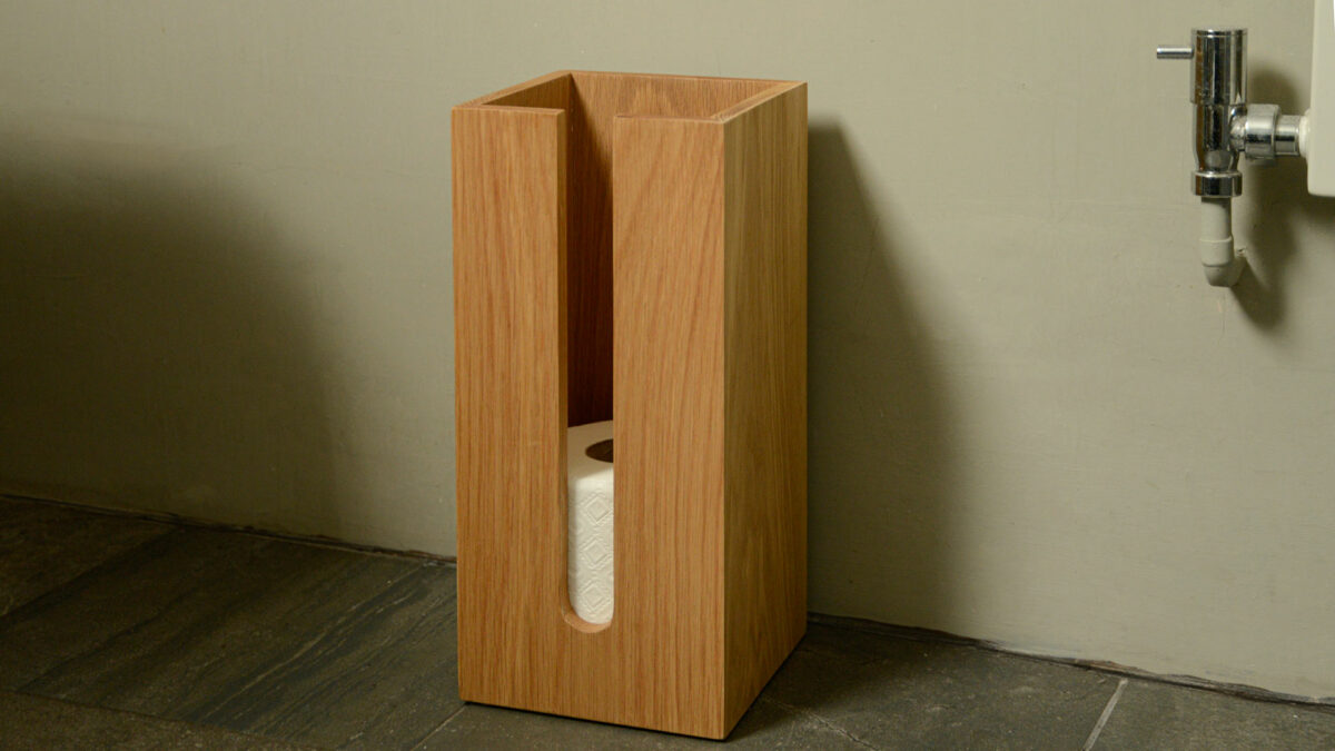 modern loo roll storage bin