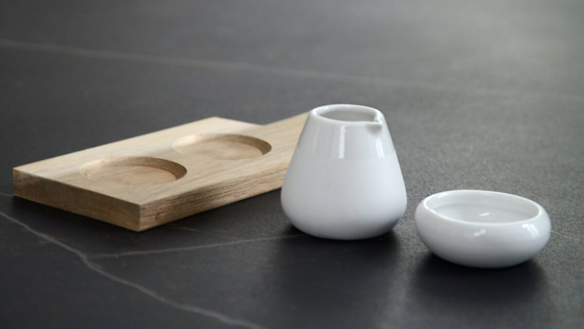 oil and balsamic serving set