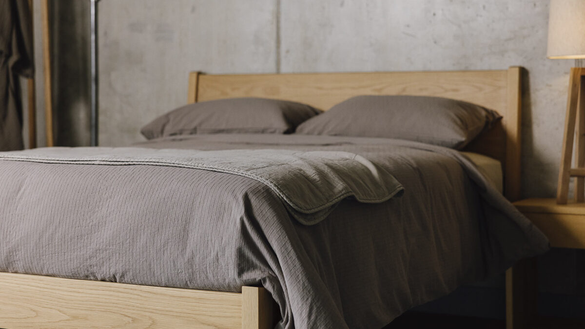 Cotton Stitched Stripe Duvet Sets - 2 Colours - Image 3