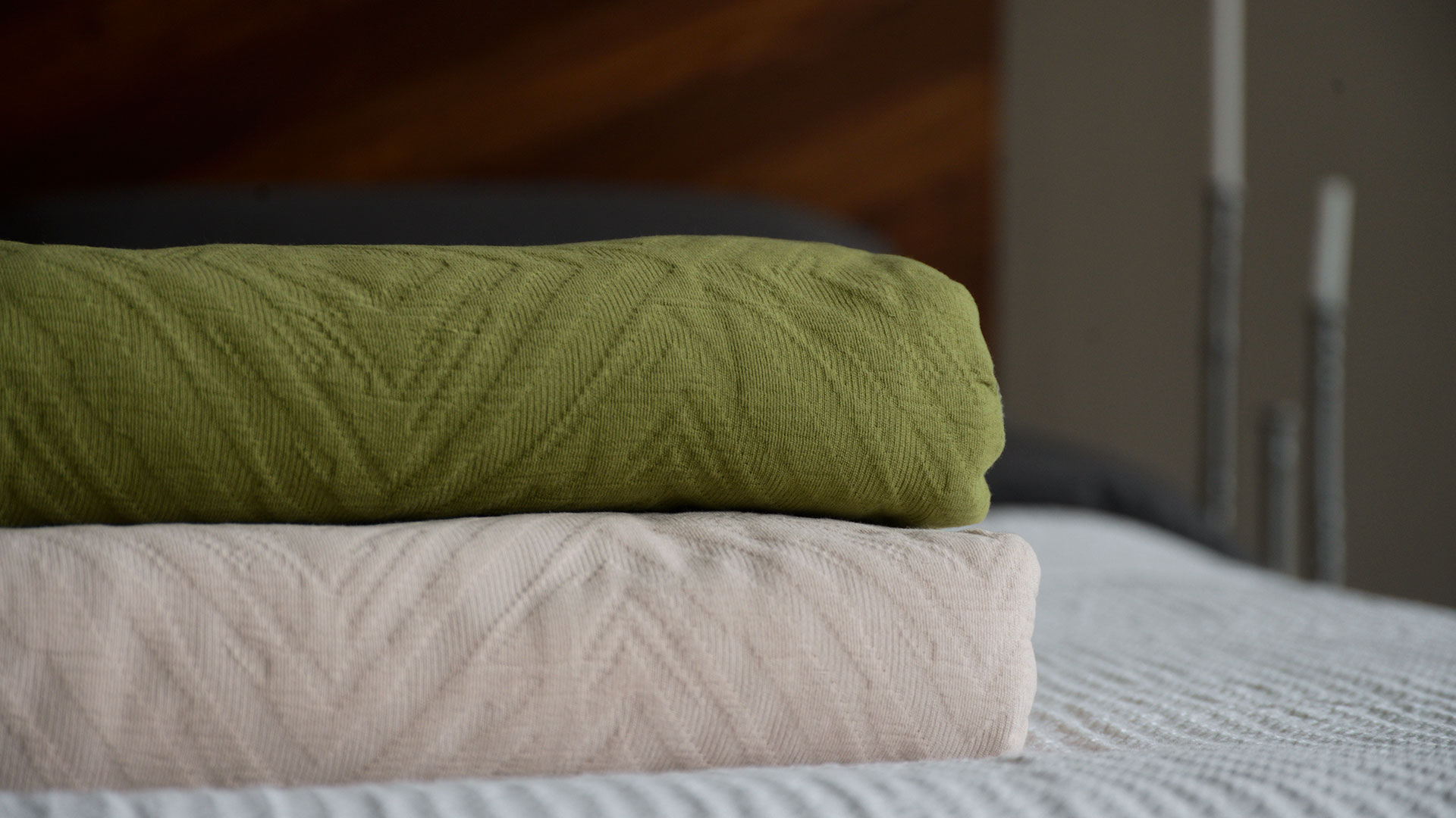 Diamond Washed Cotton Bedspread Natural Bed Company