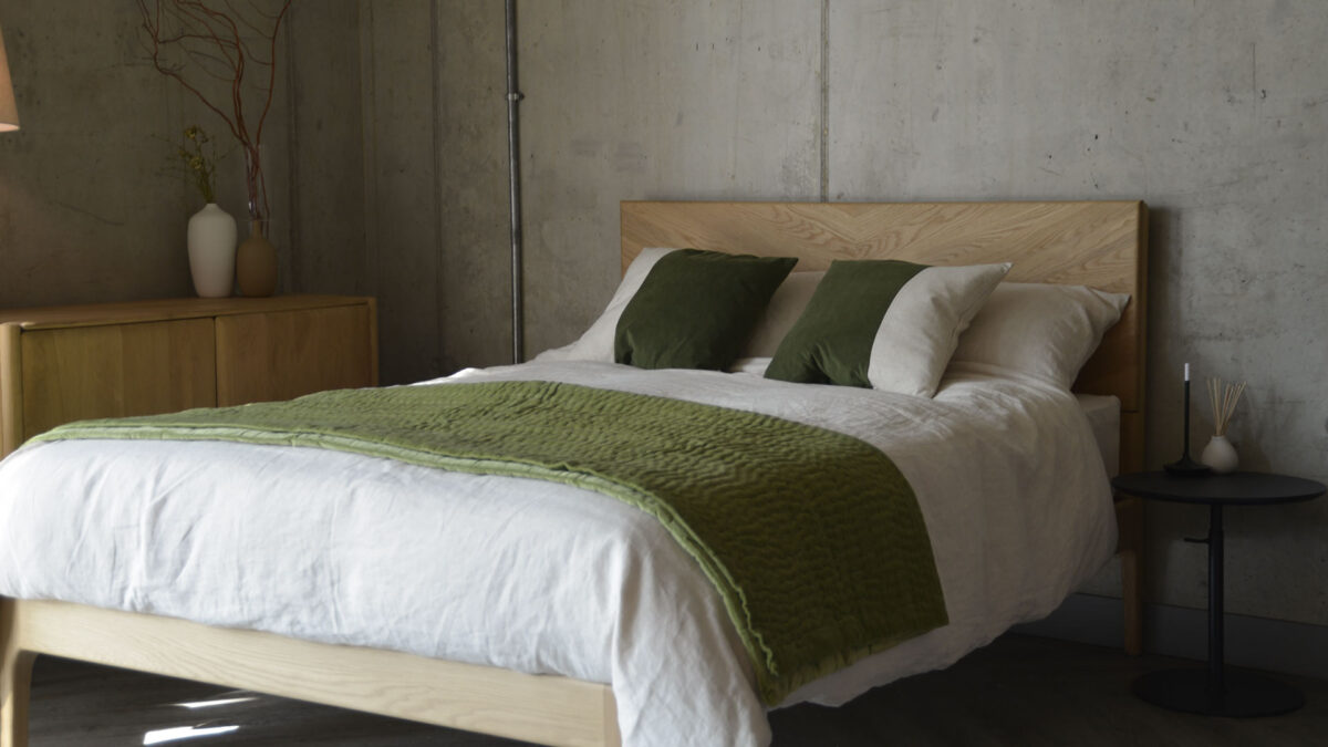 Green Velvet Colour Block Cushions - Image 2
