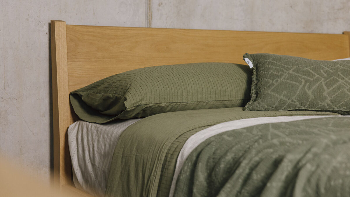 Cotton Stitched Stripe Duvet Sets - 2 Colours - Image 9