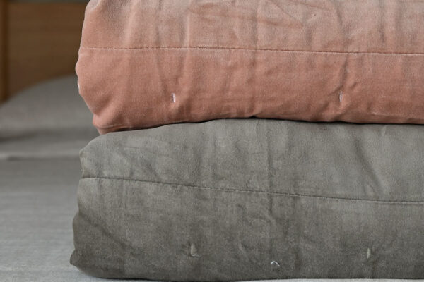 Velvet Bedspread Sets - Rose or Olive
