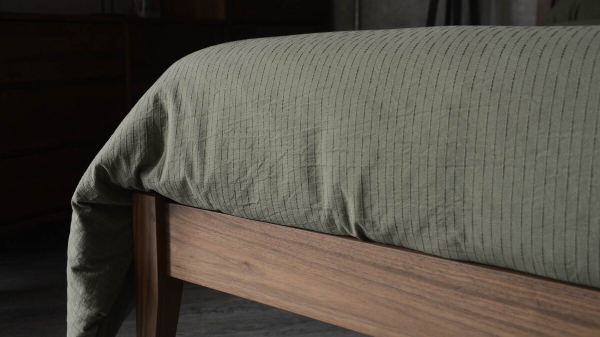 Cotton Stitched Stripe Duvet Sets - 2 Colours - Image 4