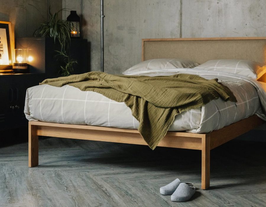 olive throw with cherry shetland bed and isabel slippers