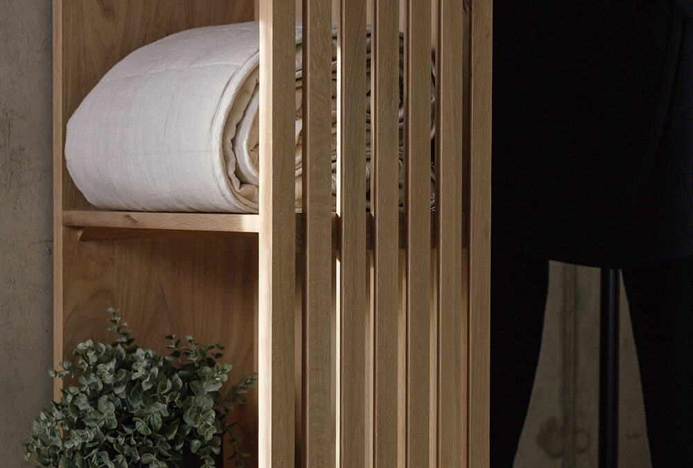 Modern Oak Open Wardrobe - Image 13