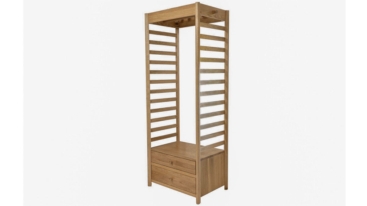 Oslo - Oiled Oak Open Wardrobe - Image 7