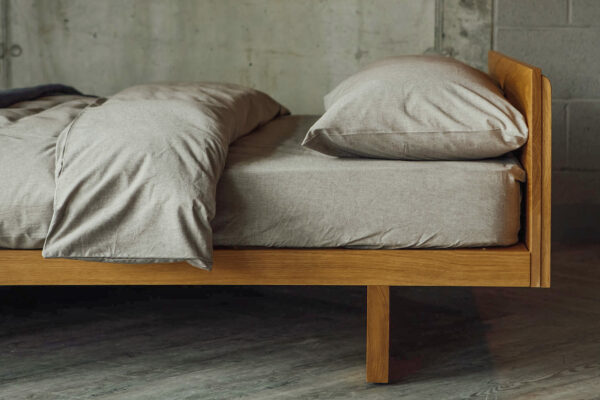 Kyoto a solid wood, low, hand-made bed frame available in a choice of wood.