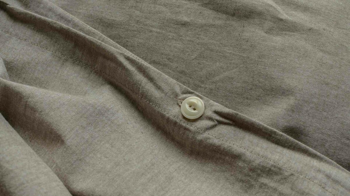 organic cotton duvet cover brown melange