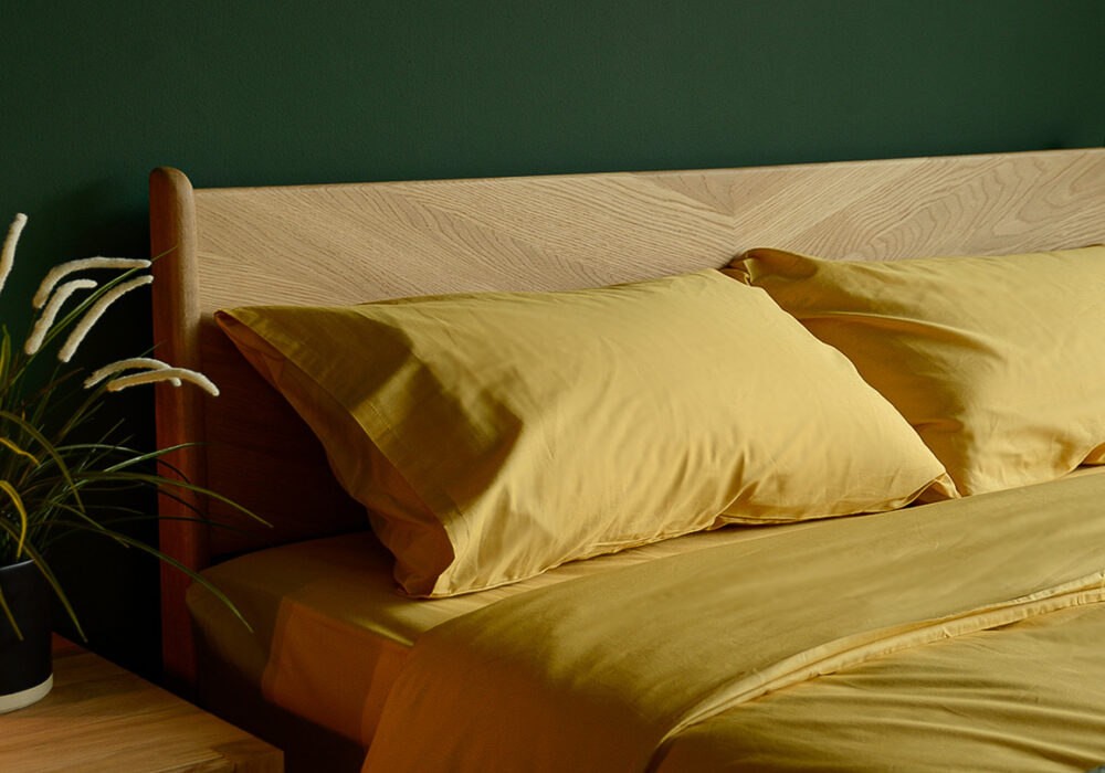 Bamboo Bedding in Ochre Natural Bed Company