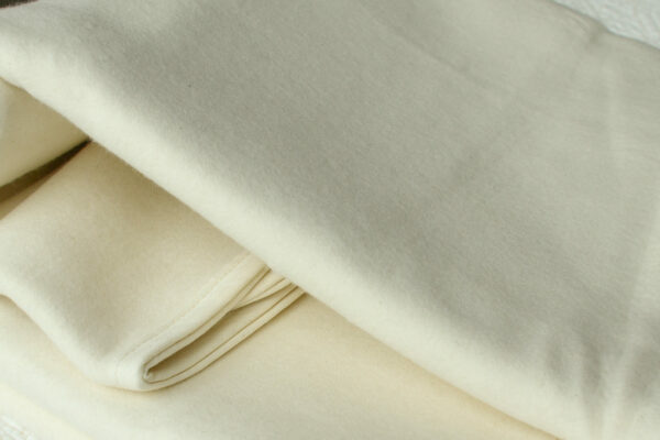 Undyed organic cotton mattress protector