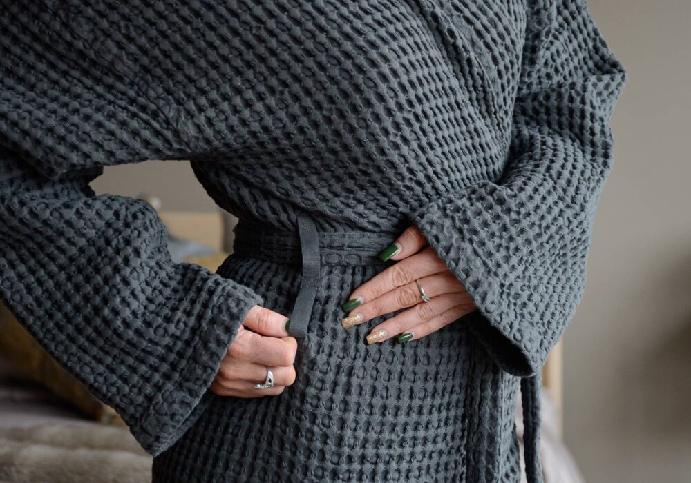 Organic Cotton Waffle Robe Natural Bed Company