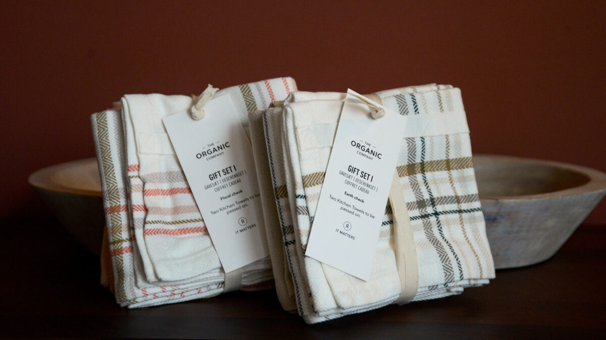 Organic Cotton Tea Towel Sets - 2 Colourways - Image 7