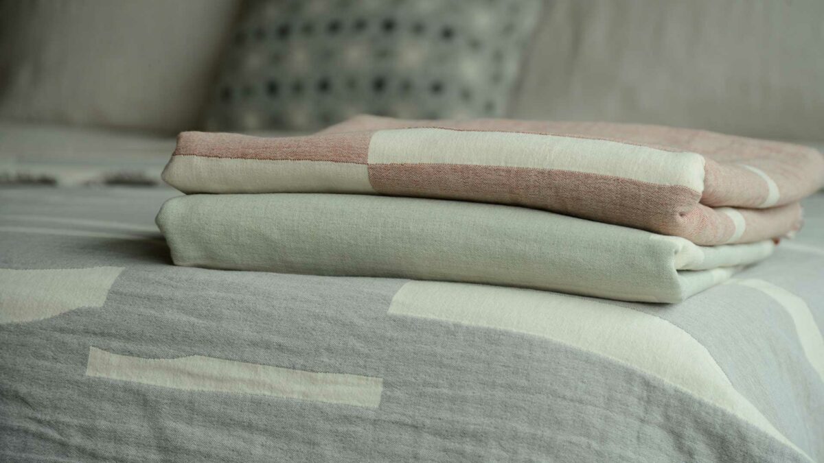 Modern Organic cotton throws