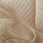 Reversible organic cotton & wool mattress topper