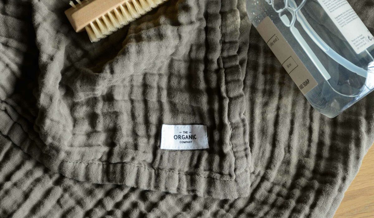 organic texture towel clay close up