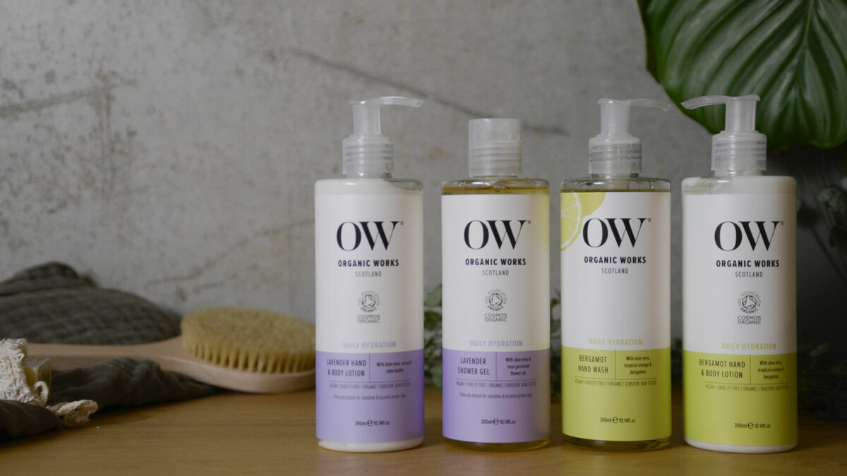 vegan and cruelty free organic body care toiletries with aloe vera and essential oils