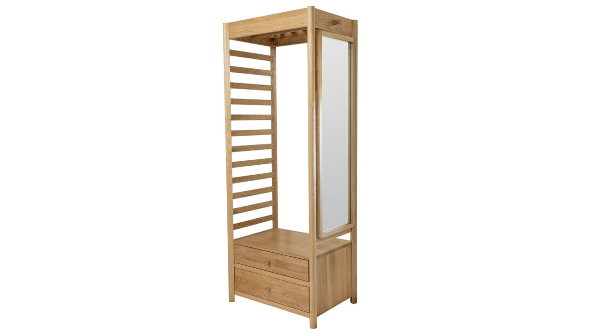 Oslo - Oiled Oak Open Wardrobe - Image 8