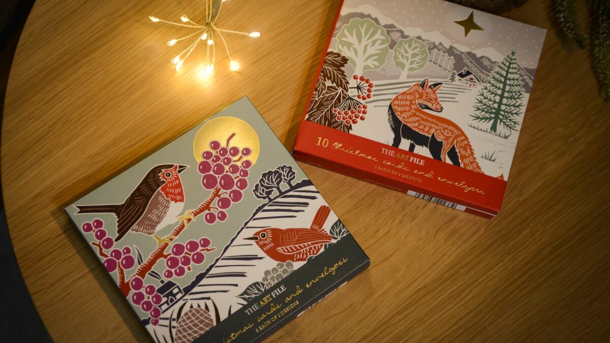 packs of christmas cards 2 designs per pack