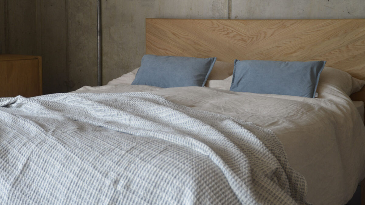 Pale Cotton Waffle Bedspreads - Image 9
