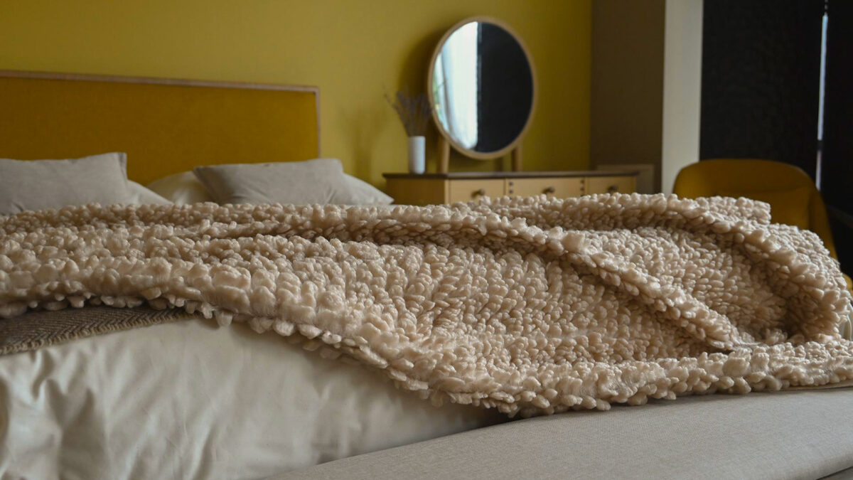 Faux Sheepskin Throw - Image 4