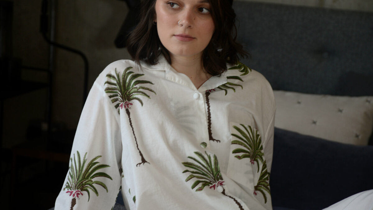 palm tree pj top