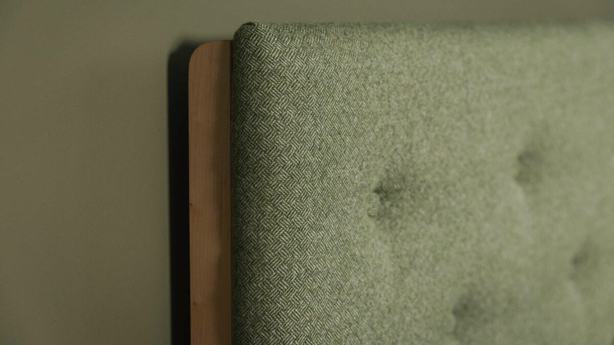 parquet fabric detail green