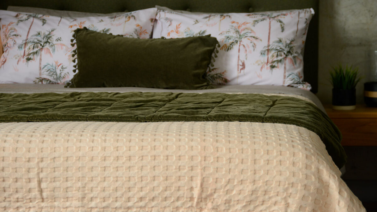 peach waffle throw 1265