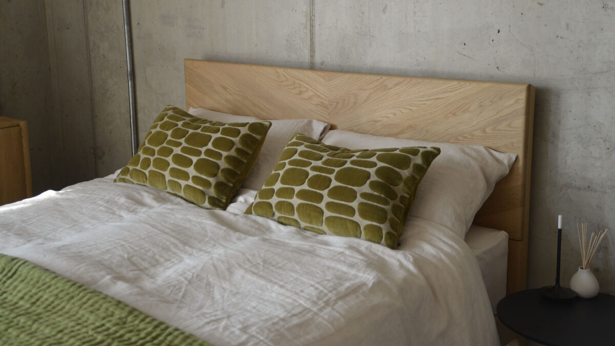 Pebble Pattern Cushions  - Olive Velvet - Image 3